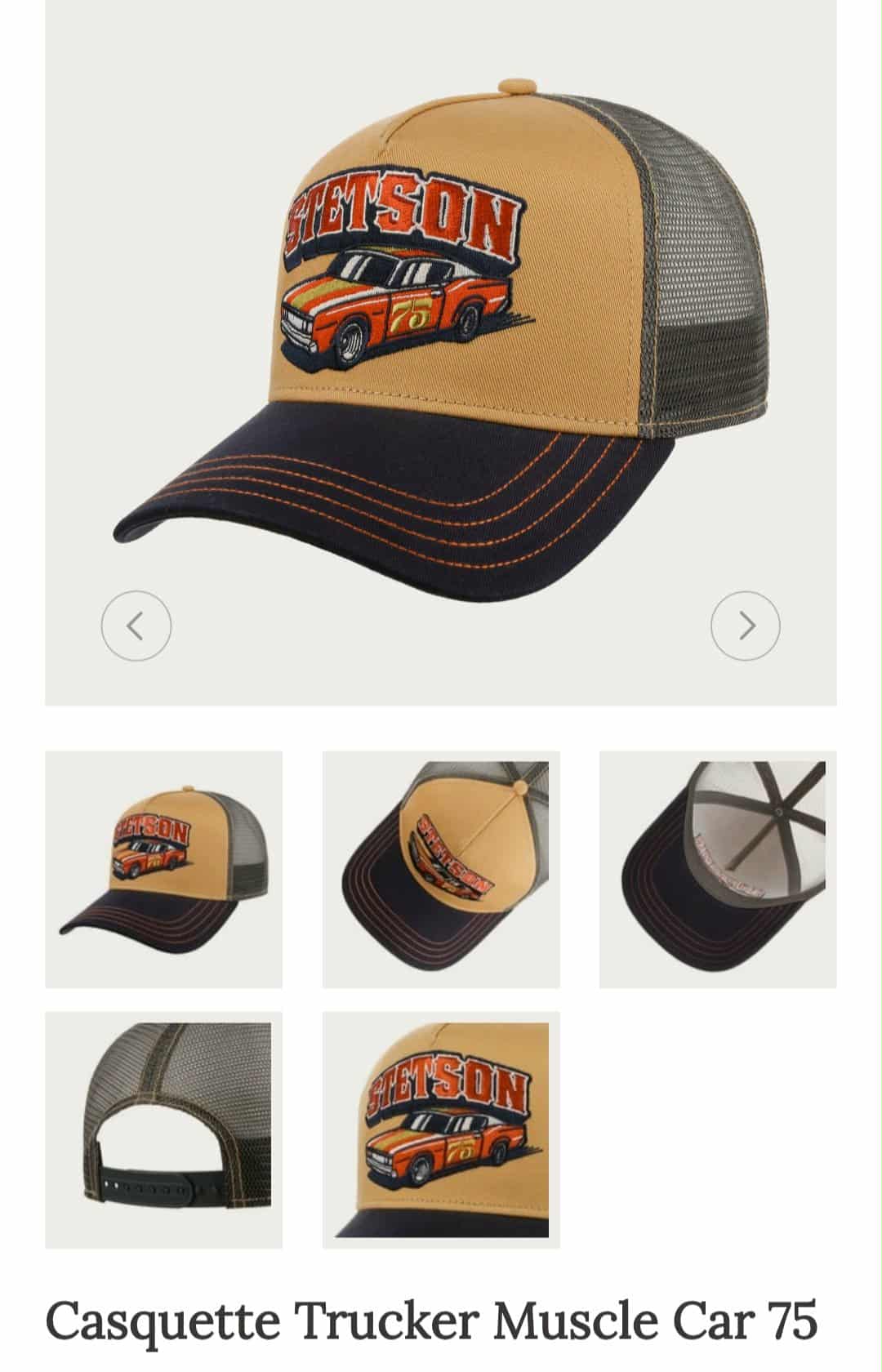 Casquette Trucker Stetson Filet