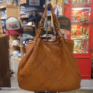 Sac en cuir souple Tresser
