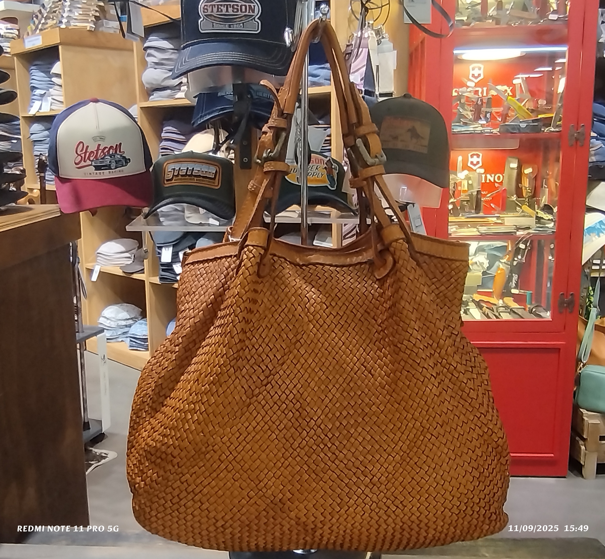 Sac en cuir souple Tresser