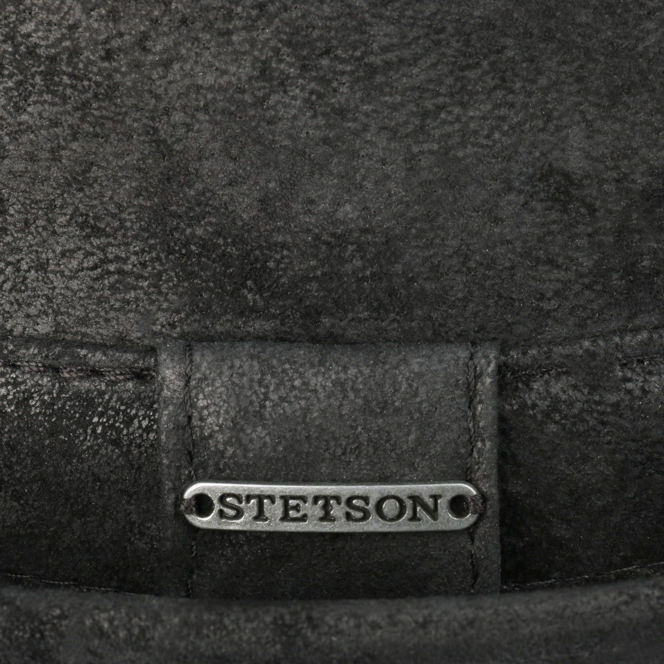 Pork Pie Stetson Noir Cuir – Image 4