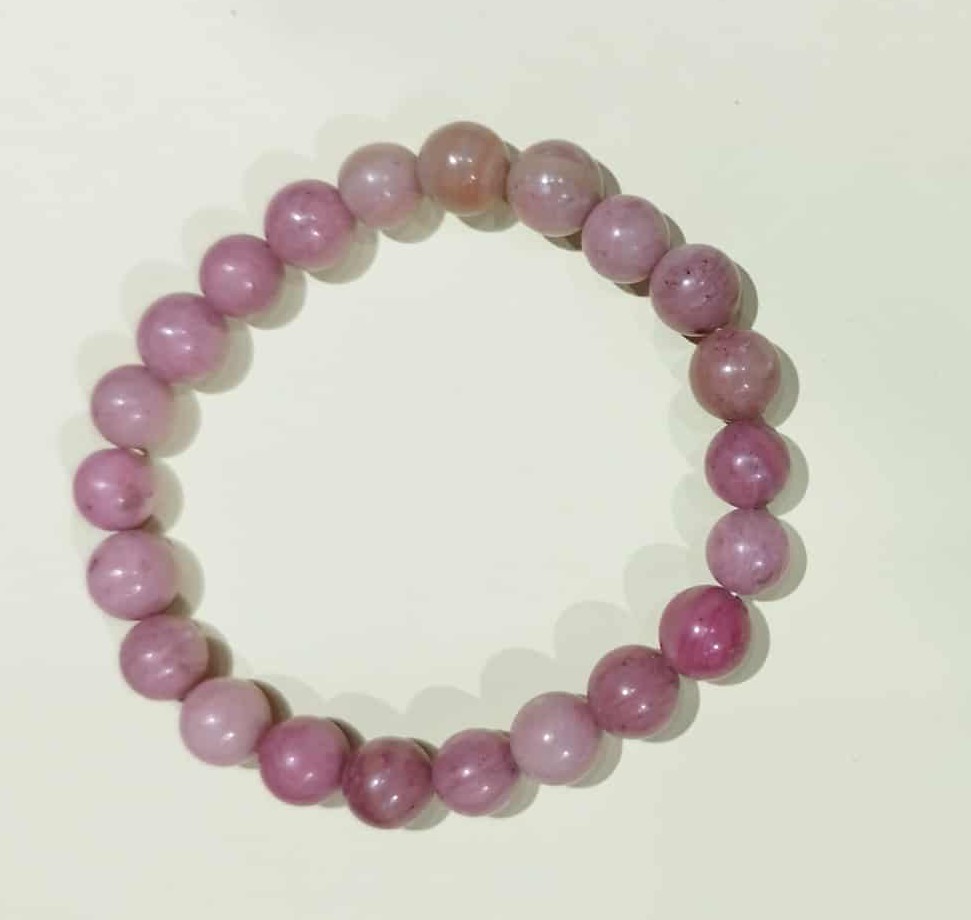 Z. Bracelet Lithothérapie Rhodonite naturelle