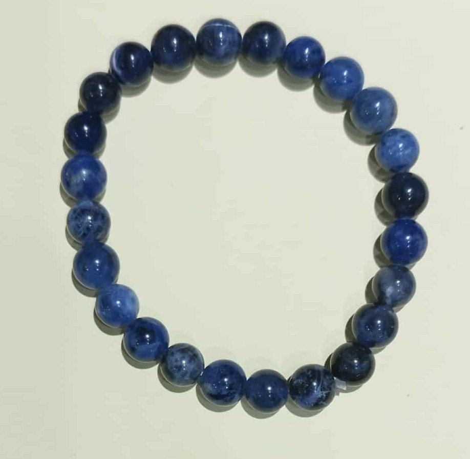 Z. Bracelet Lithothérapie Apatite Bleu naturelle