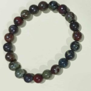 Z. Bracelet Lithothérapie Rubis dans Zoïsite