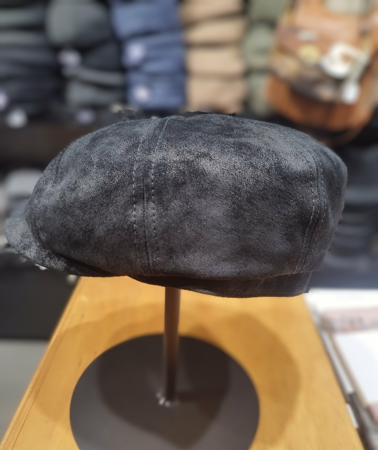 Casquette Stetson cuir noir – Image 3