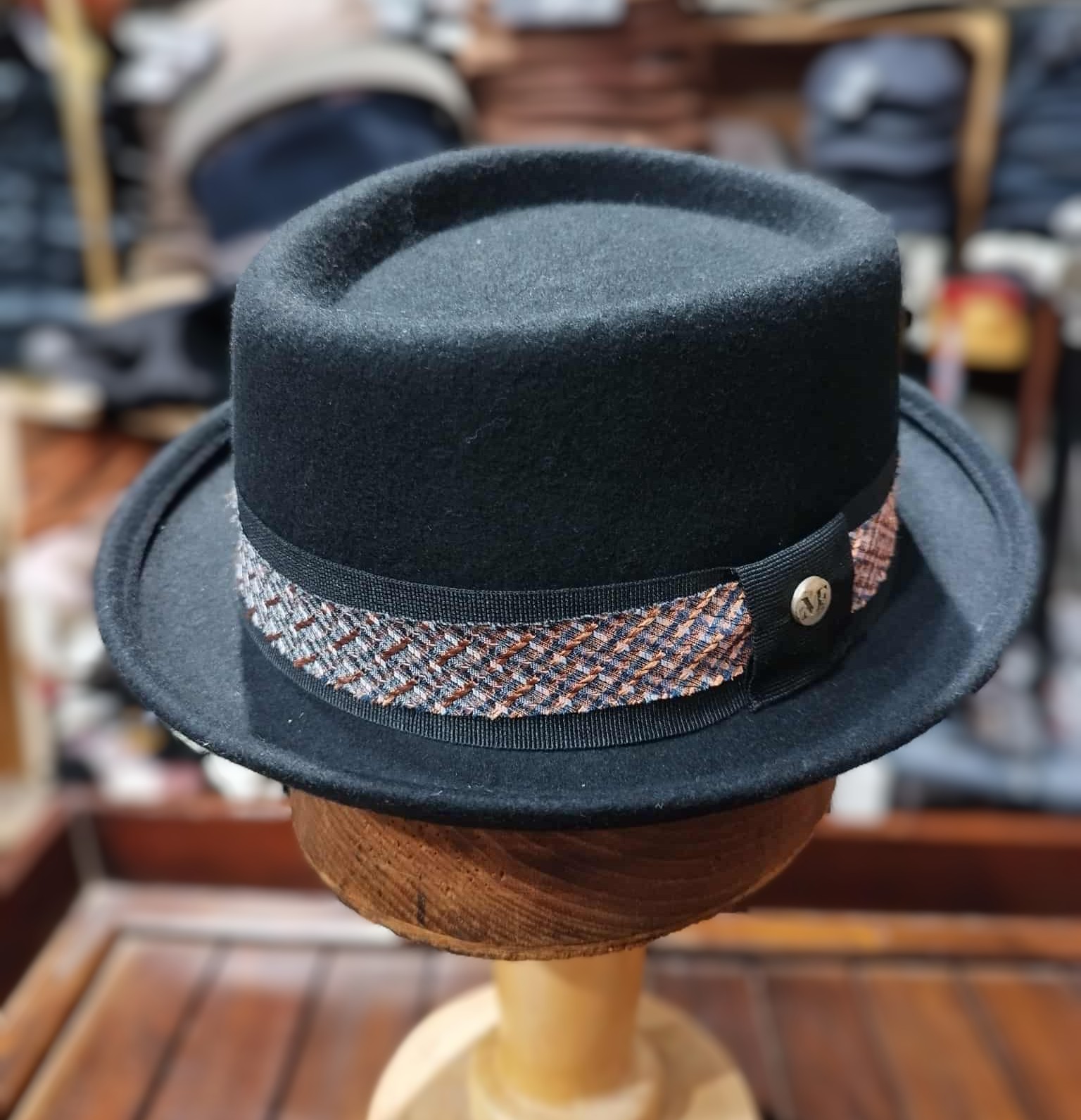 chapeau Pork Pie Fabrication Italienne