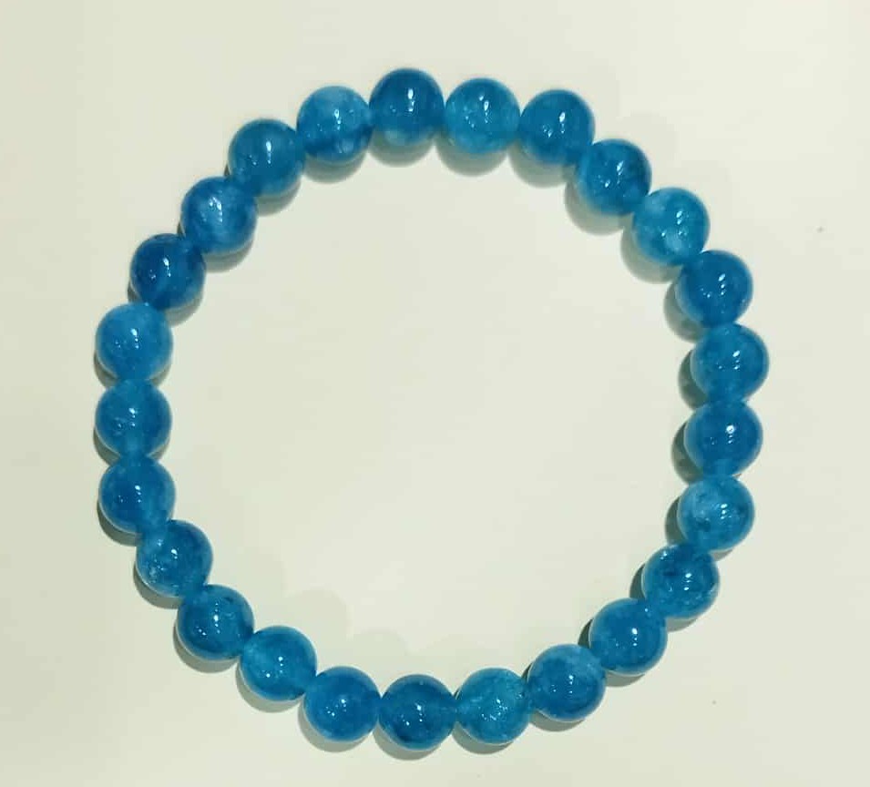Z. Bracelet Lithothérapie Apatite Bleue