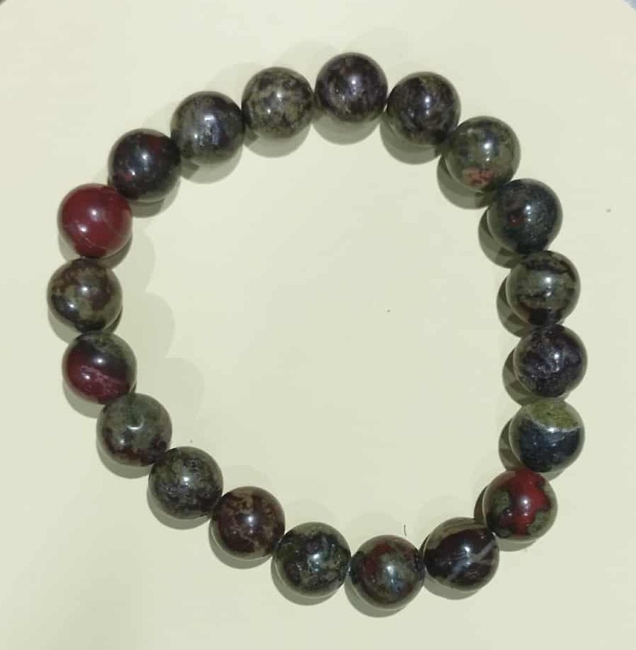 Z. Bracelet Lithothérapie Rubis dans Zoïsite – Image 2