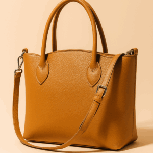 Sac dame en cuir ( Cognac )  Italien