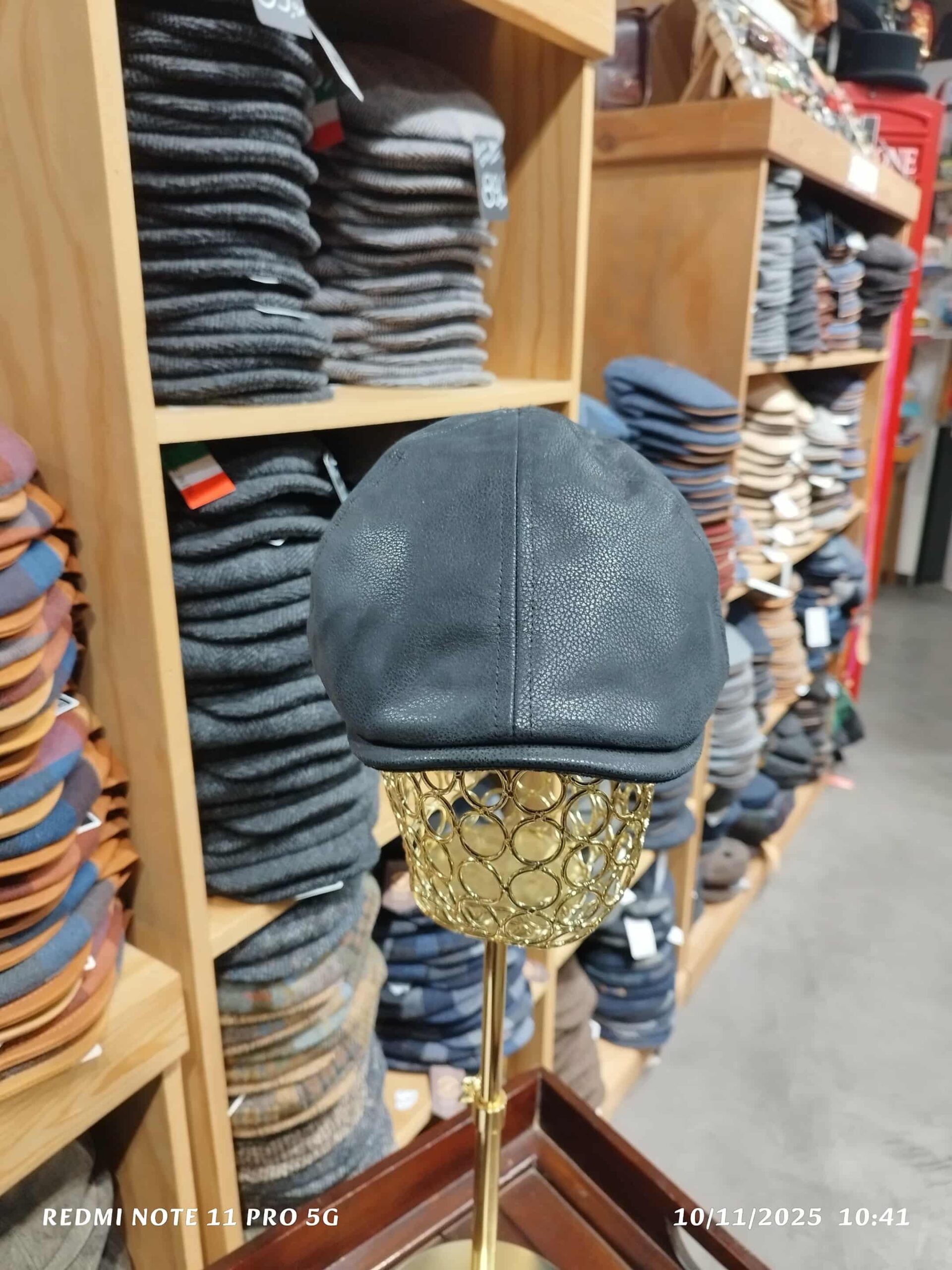 Casquette cuir avec oreillette Stetson – Image 3