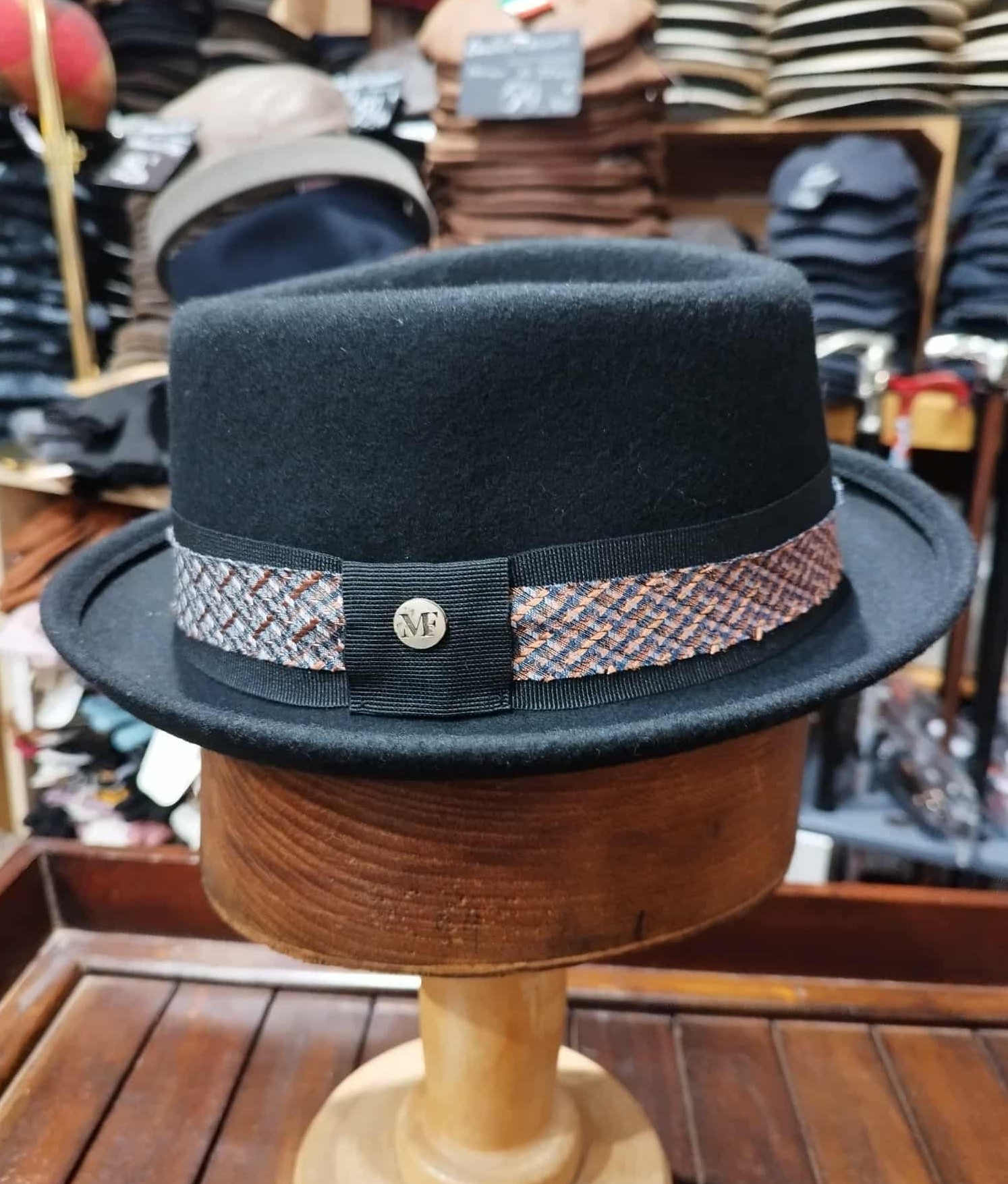 chapeau Pork Pie Fabrication Italienne – Image 3