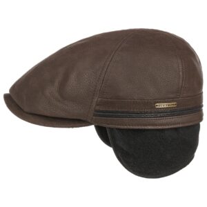 Casquette cuir avec oreillette Stetson