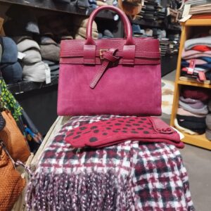 Sac dames cuir et daim Italien