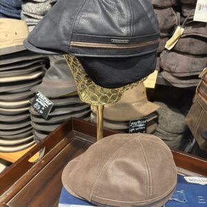 Casquette cuir avec oreillette Stetson